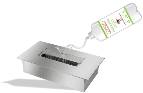 Quemadores en las chimeneas empotrables IGNIS producen llamas autenticas - Mexico